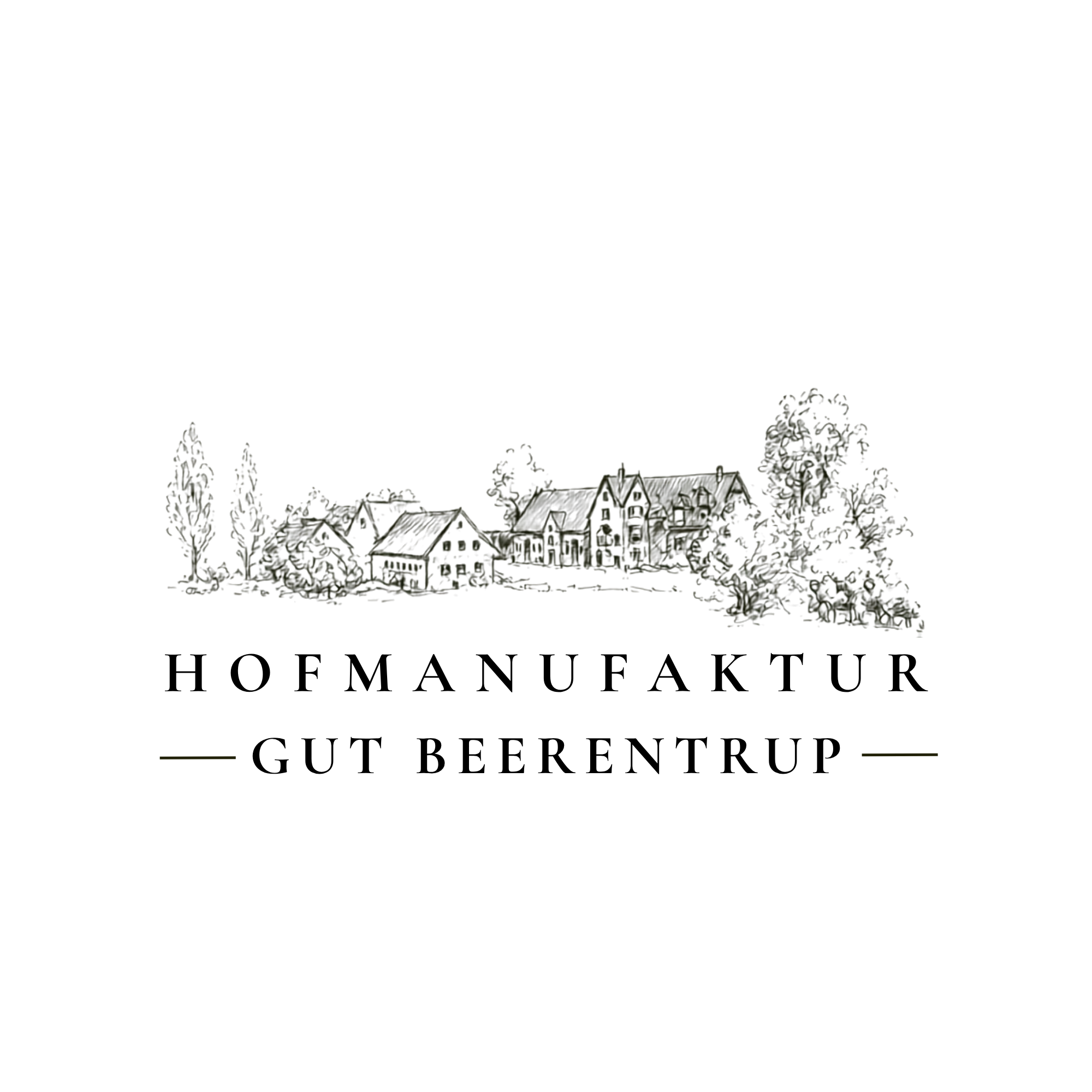Logo weiß mit Strichzeichnung